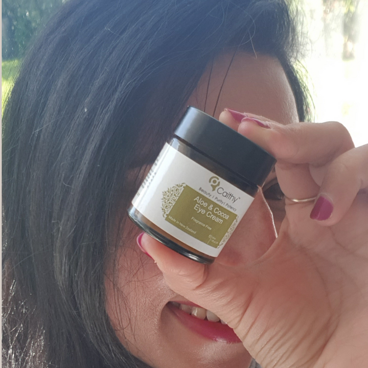 What I Love About Caithy Organics Aloe & Cocoa Eye Cream?